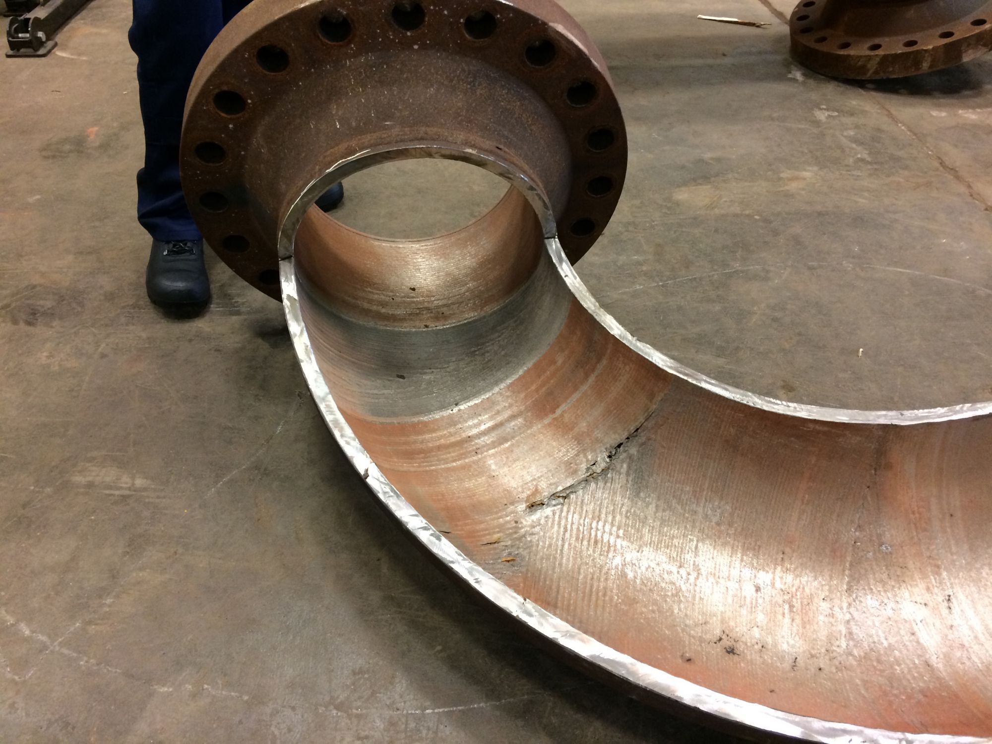 Pipe Elbow Inspection for Detection of Erosion & FlowAccelerated